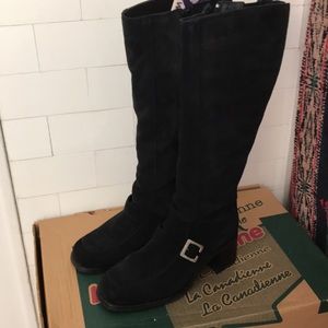 La Canadienne Black Waterproof Tall Boots NWOB